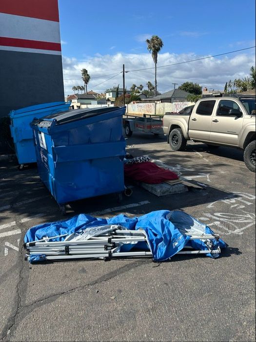 Before — Tent & belongings