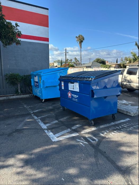 After — Dumpster area cleared