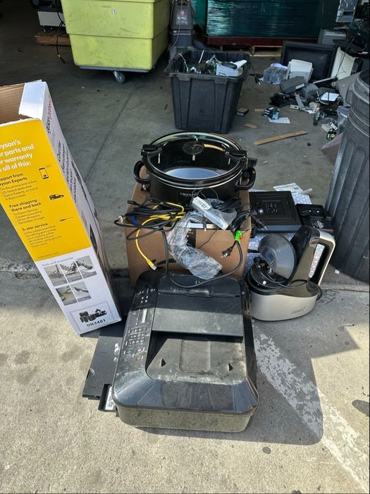 E-Waste — Electronics dropped off for certified recycling