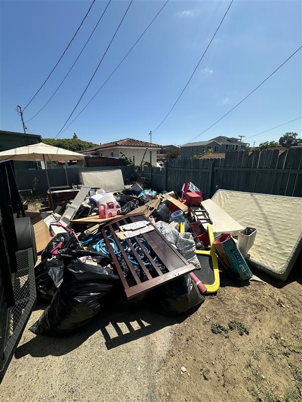 Before — Pile from second angle