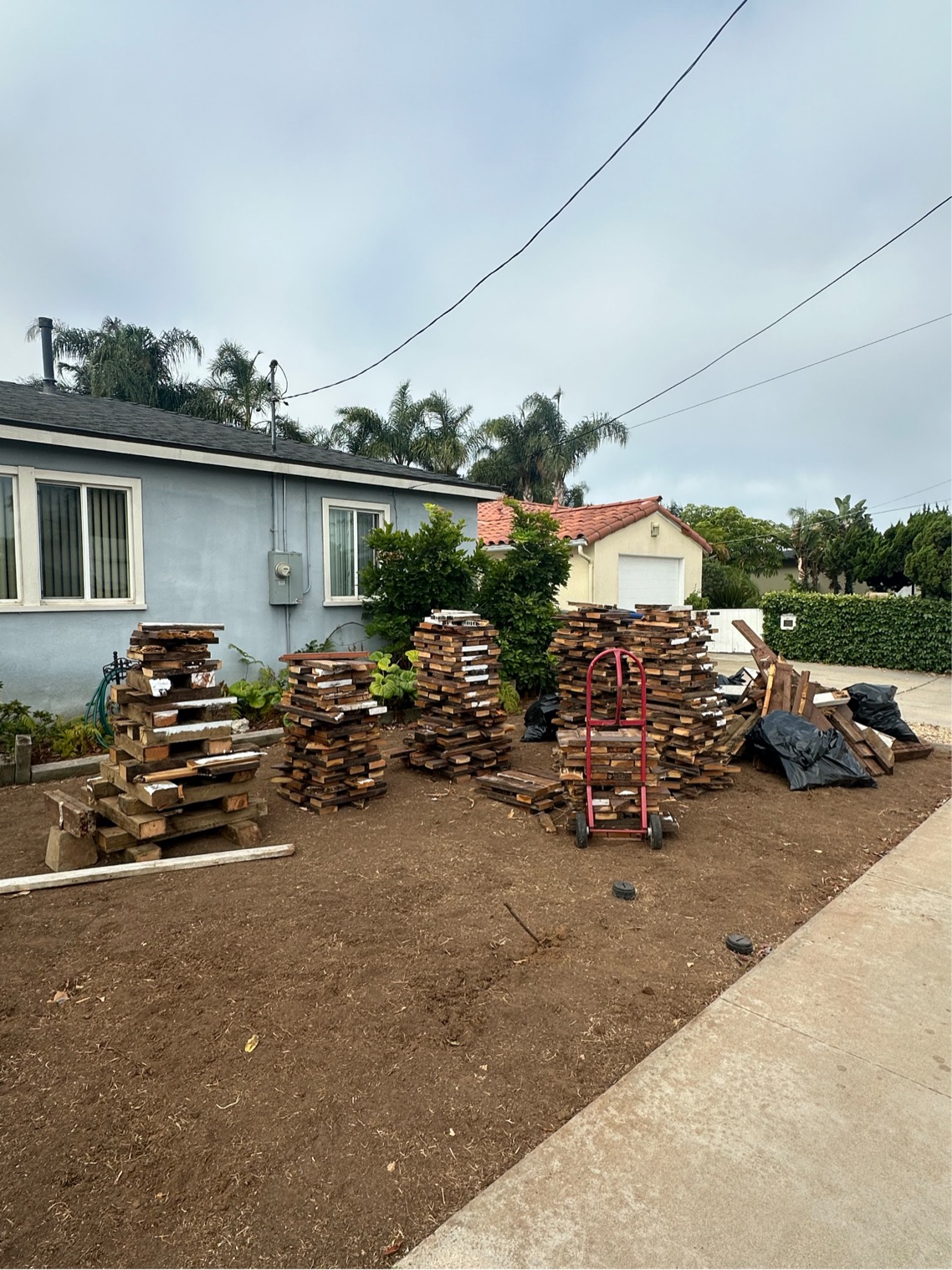 Before — Demo debris, angle 1