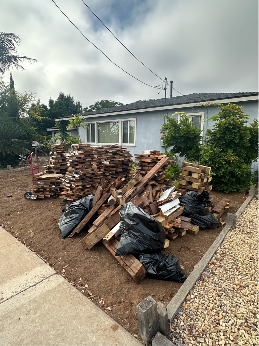 Before — Demo debris, angle 2